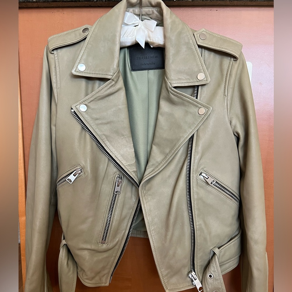All Saints Leather Jacket Size XS